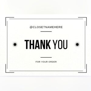 50 Custom 4x6 Boxed Thank You Notes Labels